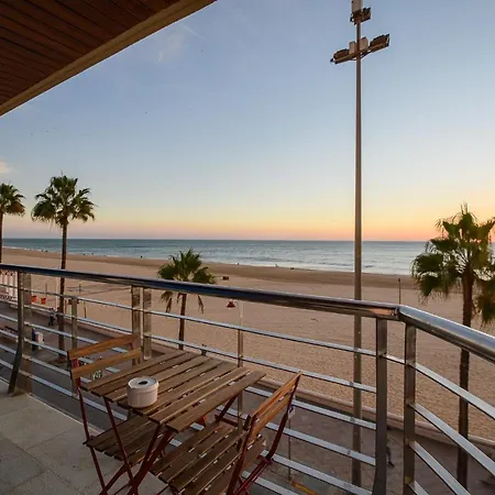 Preciado Apartamento Con Vistas Frontales Al Mar Cádis Exterior foto